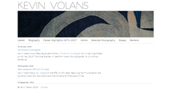 Desktop Screenshot of kevinvolans.com
